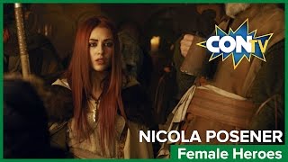 MYTHICA Nicola Posener talks KickAss Females Mythica A Quest for Heroes NOW on CONtv [upl. by Ariet]