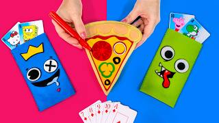 Mágica com Cartas e Ideias Surpreendentes com Feltro 😃Rainbow Friends Super Mario e Luigi Pizza [upl. by Stanleigh]