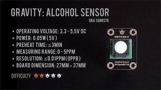 Introducing Alcohol Sensor 05ppm  Gravity Series [upl. by Annayak]