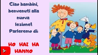 HO HAI HA HANNO 👩‍🏫IL VERBO AVERE Classe 2A [upl. by Nemraciram530]