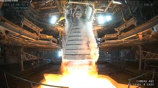 SLS RS25 Engine Test 23 January 2024 [upl. by Ardnahsal]