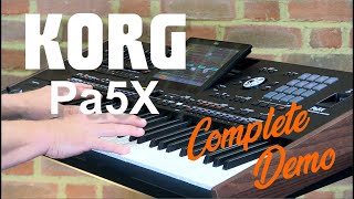 Korg PA5x Complete Demo  Everything You Need To Know  Bonners Music [upl. by Nama]