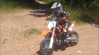 Sulyvan 4 years whit his ktm 65 sx 2013 first time part 1 [upl. by Nasho]