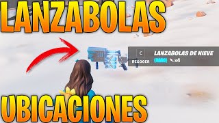 INFLIGE DAÑO A OPONENTES CON UN LANZA BOLAS DE NIEVE  UBICACIONES DEL LANZABOLAS DE NIEVE FORTNITE [upl. by Davidson]