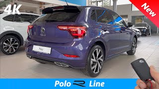 VW Polo R Line 2022  FIRST FULL Review in 4K  Exterior  Interior 10 TSI 110 HP DSG Price [upl. by Atil196]