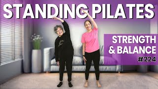 Standing Pilates for Ages 60 Improve Strength amp Balance for Seniors [upl. by Abisia]