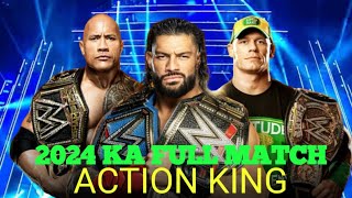 john cena vs the rock 2024 full match WWW cena vs the rock all match [upl. by Aelc]