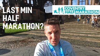 Last Minute Half Marathon  Coventry Half 2023 Race Vlog  coventryhalfmarathon racedayvlog [upl. by Kelcie]