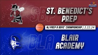 22224 Blair Academy vs St Benedicts Prep  NJISAA Prep A Boys Basketball Championship [upl. by Benita]