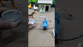 Diy mini tractor making mini motor water pump project horse videos  316 [upl. by Anirat292]