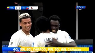 Gol de Davinson Sanchez Hoy  Colombia vs Chile 40  World Cup Qualification 2026 [upl. by Inalial]