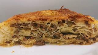 ❤️Leckerer Börek mit Hackfleisch megalecker und sehr einfach Burek Pite Balkan Burek 😍 [upl. by Terri413]