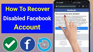 How To Recover Permanently Disabled Facebook Account 2024  Recover Disabled Facebook Account [upl. by Sadowski]