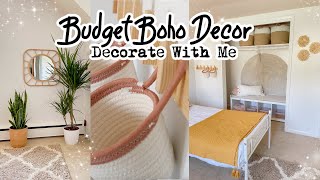 DIY Decor BOHO On A Budget Room Makeover Decorate With Me [upl. by Casey]