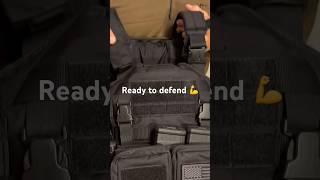 60 Second plate carrier body armor set up defender armor shortsfeed shorts short training [upl. by Akeylah]