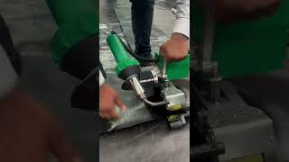 Automatic welder for Tarpaulin waterproofing Pondlining [upl. by Brittan]