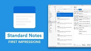 Standard Notes Full Review Pricing amp Thoughts [upl. by Anitroc]