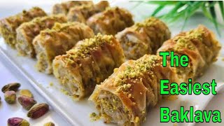 This is the EASIEST Baklava Recipe Youll EVER Make in Minutes [upl. by Assenab]