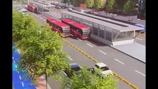 Así serán las troncales de Transmilenio por la avenida 68 y la Ciudad de Cali [upl. by Nylirek]