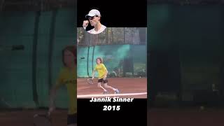 Jannik Sinner training in 2015 video credit Danilo Pizzorno 🦊❤️ [upl. by Trudey]