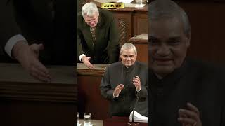 प्रधानमंत्री Atal Bihari Vajpayee ने US Senate के दोनों सदनों की संयुक्त बैठक को संबोधित किया था। [upl. by Woolson731]