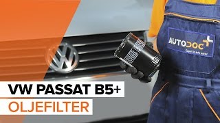 Så byter du motorolja och oljefilter motor på VW PASSAT B5 GUIDE [upl. by Burlie]