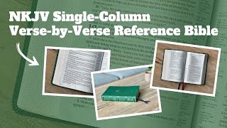 Unboxing the NKJV SingleColumn VersebyVerse Reference Bible [upl. by Aneerb]