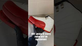 1997 Jordan 12 Cherry OG Restoration  Reglue and Tab Replacement sneakerrestoration sneakers [upl. by Marquet]