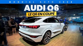 Mondial 2024 Découverte de lAudi Q6 etron Sporback au salon de lauto [upl. by Riobard338]