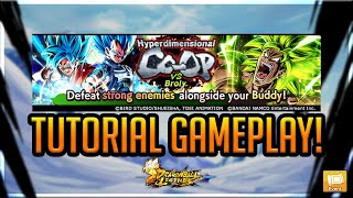 HYPERDIMENSIONAL COOP VS BROLY TUTORIAL GAMEPLAY DUAL IMPACT amp MORE  Dragonball LegendsTutorial [upl. by Eraste]