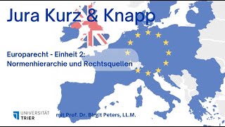 Europarecht 2 Normenhierarchie und Rechtsquellen [upl. by Nilsoj]