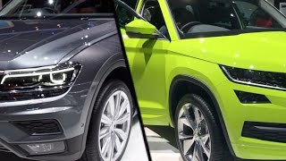 2017 Skoda Kodiaq vs 2017 Volkswagen Tiguan Allspace [upl. by Jarus]