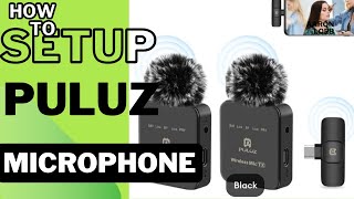 how to setup puluz wireless microphone [upl. by Bergquist]