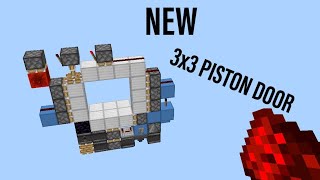 SMALLEST 3x3 piston door in Minecraft bedrock [upl. by Elana]