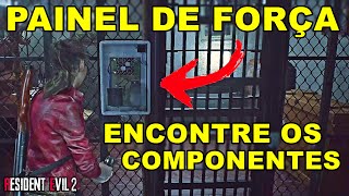 Resident Evil 2 Remake  Encontre os Componentes de Painel de Força Claire [upl. by Tull]