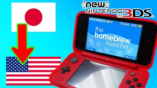 How to Homebrew your NEW 3DS2DS JAPAN to US Region  2023 Mod Guide for 1117 Firmware Update [upl. by Yerffoej]