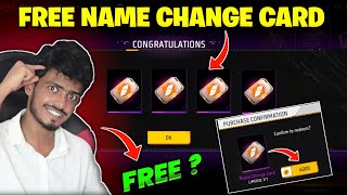 How To Get Name Change Card in Free Fire  Free Fire Me Name Change Card Kaise Le  Free Fire [upl. by Cullin]