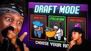 Xf0Rce Clan Reacts to SIDEMEN AMONG US DRAFT MODE CHOOSE YOUR ROLE [upl. by Anayra]