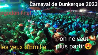 carnaval de dunkerque 2023 rigodon final les yeux démilie [upl. by Dionysus]