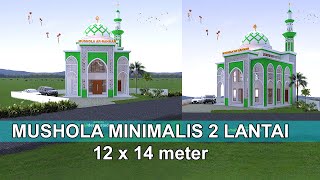 DESAIN MUSHOLA 2 LANTAI  MOSQUE DESIGN [upl. by Zaragoza]