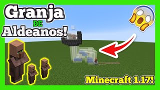 ✅Como HACER una GRANJA de ALDEANOS en MINECRAFT 119 JAVA Y BEDROCK [upl. by Maxey637]