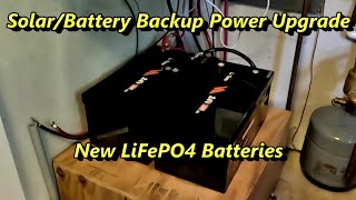 SolarBattery Backup Power Upgrade  New LiFePO4 Batteries [upl. by Cynthia]