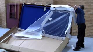 How to assemble a Square Leg Eddie Charlton Pool Table [upl. by Brentt605]