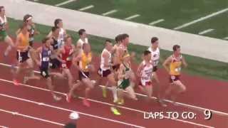 2013 NCAA DIII Mens Track amp Field Outdoor 5000M Championship Race  John Crain NCC Champion [upl. by Viradis]