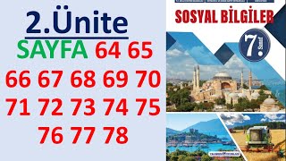 7 SINIF SOSYAL BİLGİLER DERS KİTABI YILDIRIM sayfa 64 65 66 67 68 69 70 71 72 73 74 75 76 77 78 [upl. by Oedama]