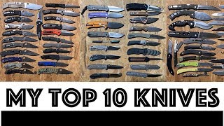 The best of the best 10 favorite folding knives from my collection [upl. by Marsh]