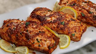 15 minutes Lemon Butter Baked Salmon Recipe  Easy Dinner Idea [upl. by Jaeger]