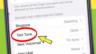 How to Set Message tone Text tone in iPhone ios [upl. by Dlopoel691]