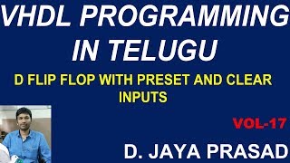 D FLIP FLOP  VHDL PROGRAMMING IN TELUGU  BESTSTUDY [upl. by Nnaeirelav]