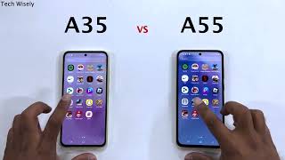 SAMSUNG A35 vs A55  Speed Test [upl. by Kape]